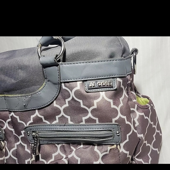 JJ Cole Collection Infant Baby Satchel Diaper Bag Stone Arbor Tote EUC - Picture 3 of 11